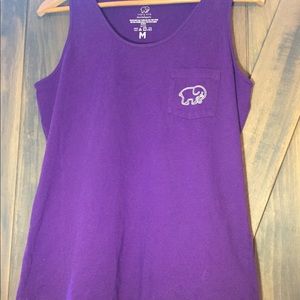 Ivory Ella Purple Tank Top
